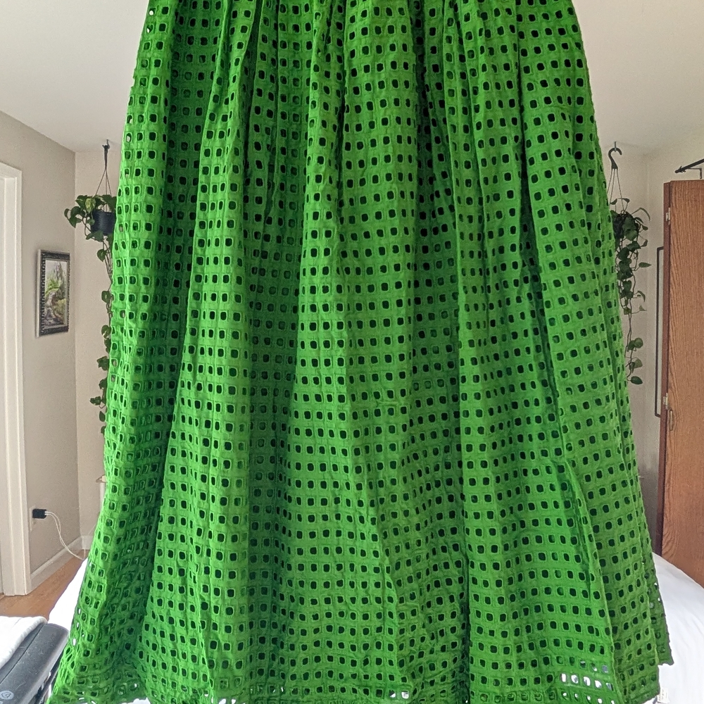 NWT Limited Edition Kate Spade New York & Target Green Eyelet Skirt Size Small - Picture 5 of 7